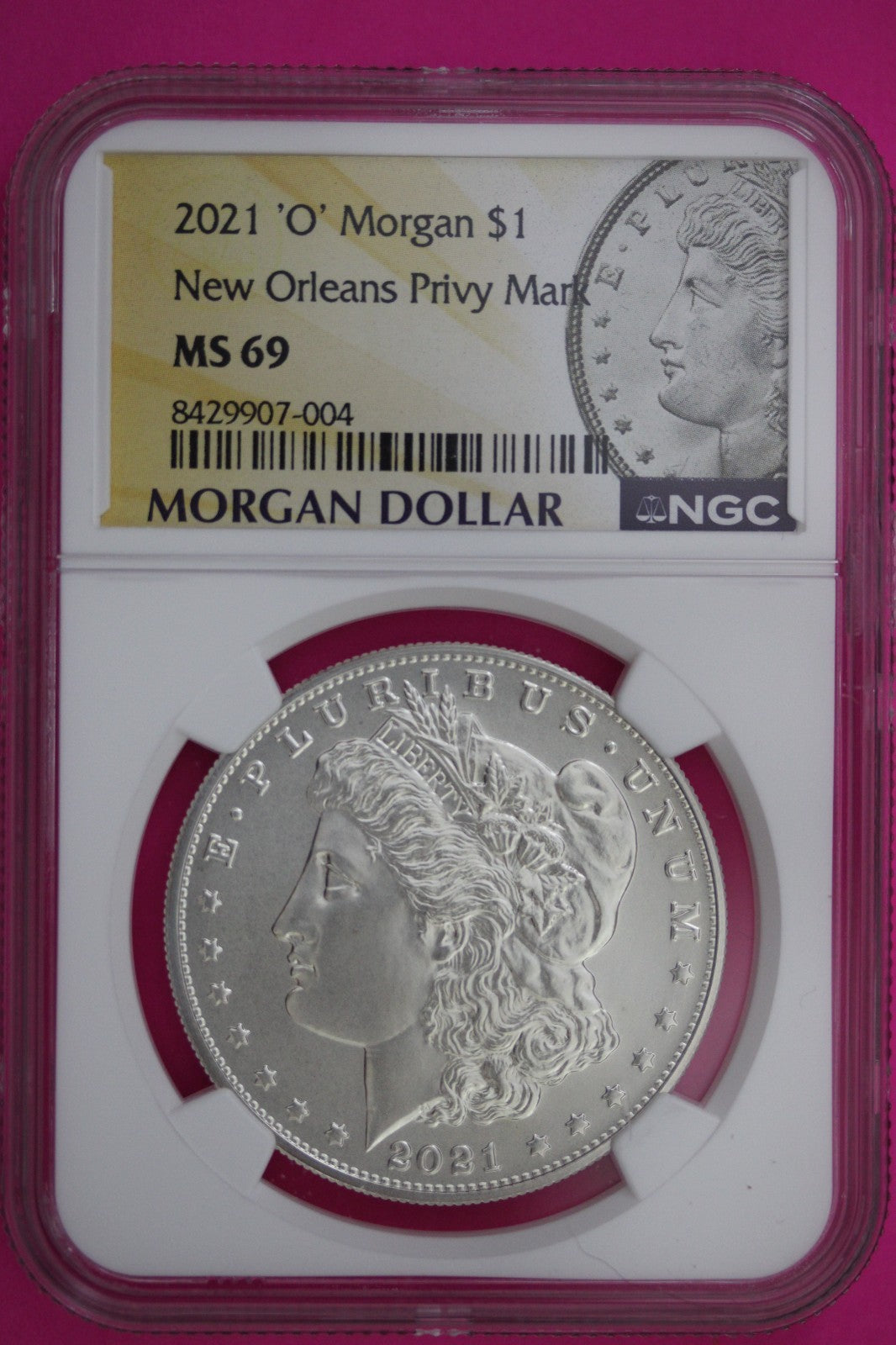 2021 O Privy Mark  MS 69 Morgan Silver Dollar NGC Authentic Certified Graded 402