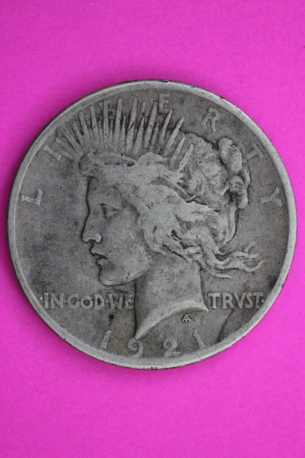 1921 P Peace Liberty Silver Dollar Guaranteed Authentic & Genuine Coin 1636