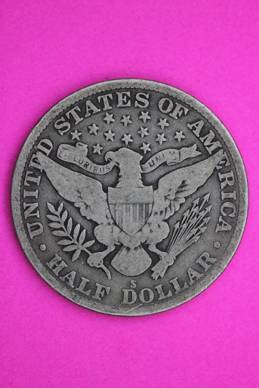 1914 S Barber Liberty Silver Half Dollar Guaranteed Authentic Genuine Coin 2273