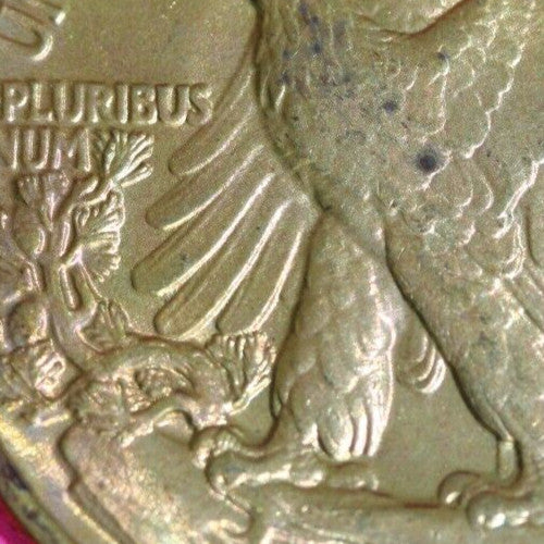 Rainbow Toned High Grade 1943 P Walking Liberty Half Dollar Silver Coin 24