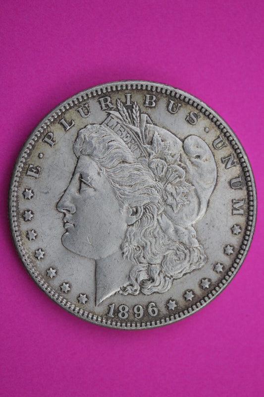 1896 P Morgan Lady Liberty Rare Date Silver Dollar Guaranteed Authentic 0194N