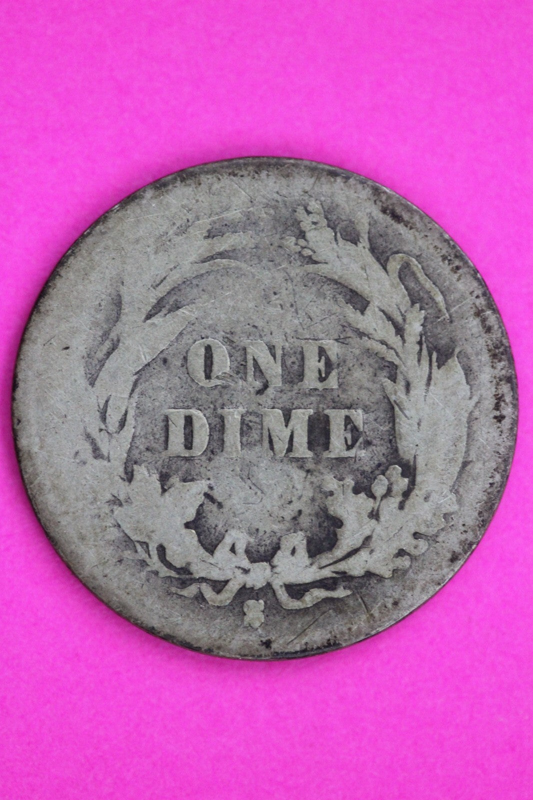 1892 S Barber Liberty Dime Silver Coin Semi Key Date Guaranteed Authentic 1352