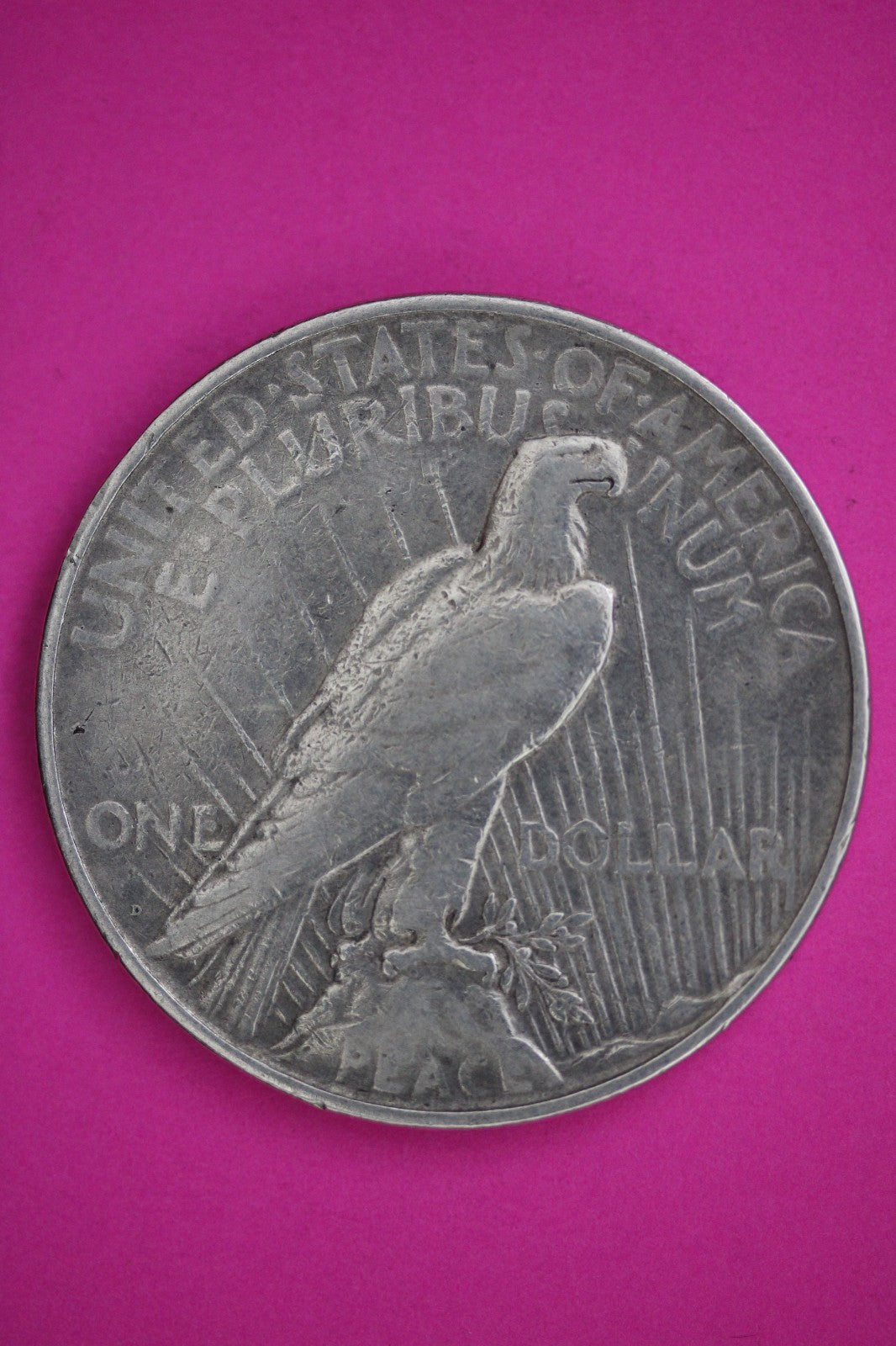 1927 D Peace Lady Liberty Semi Key Date Silver Dollar Guaranteed Authentic 2690