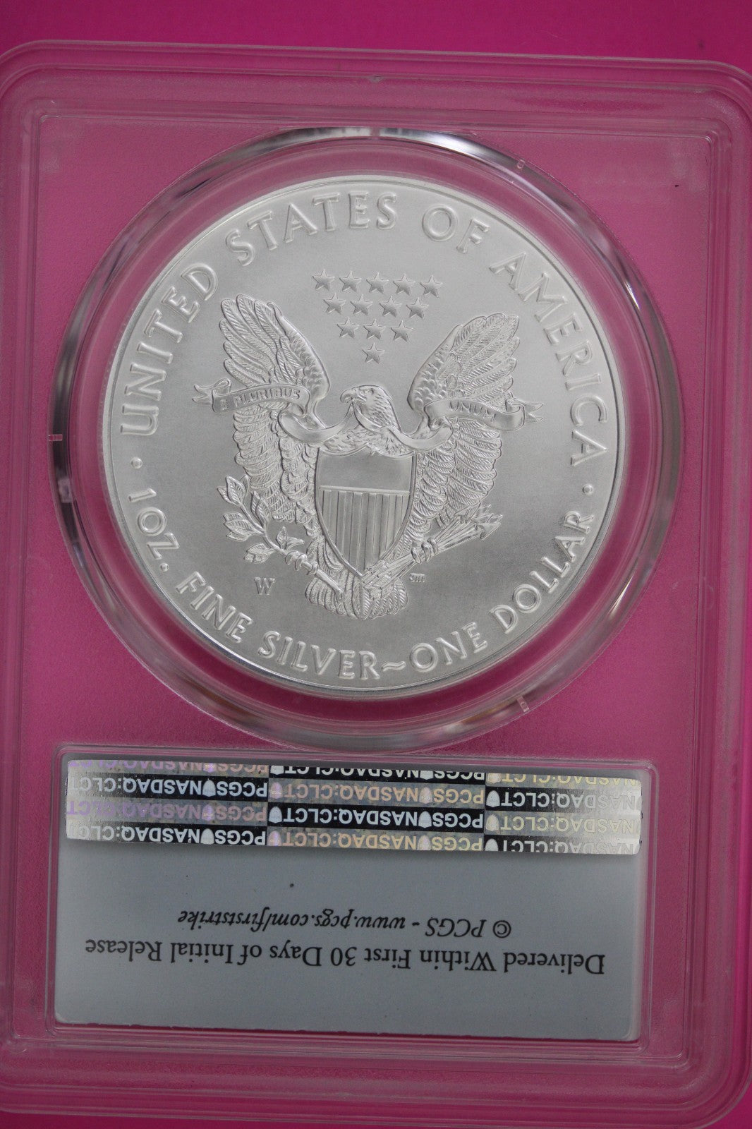 2017 W SP 70 Silver American Eagle First Strike PCGS Authentic Graded Slab 174