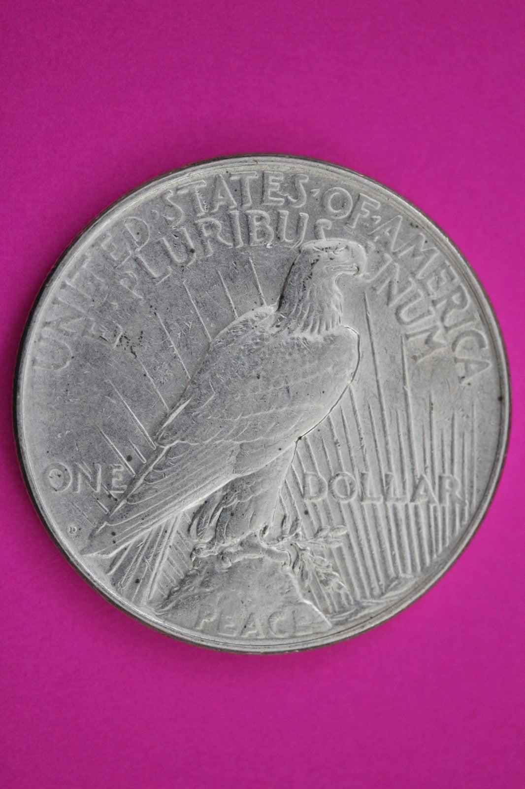 1923 D Peace Silver Dollar LIberty Coin Guaranteed Genuine American Seller 2037