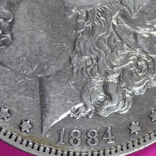 High Grade 1884 S Morgan Liberty Silver Dollar Rare Key Date San Francisco 123