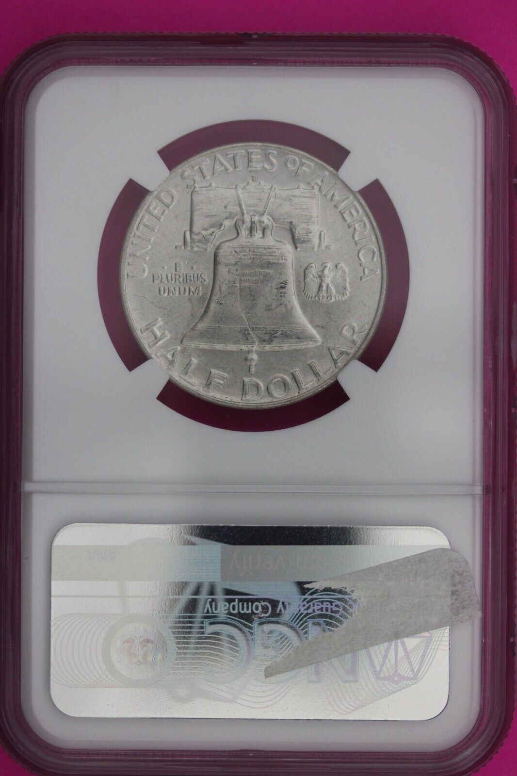 Full Bell Lines 1954 D MS 64 FBL Ben Franklin Half Dollar Silver Coin NGC 942