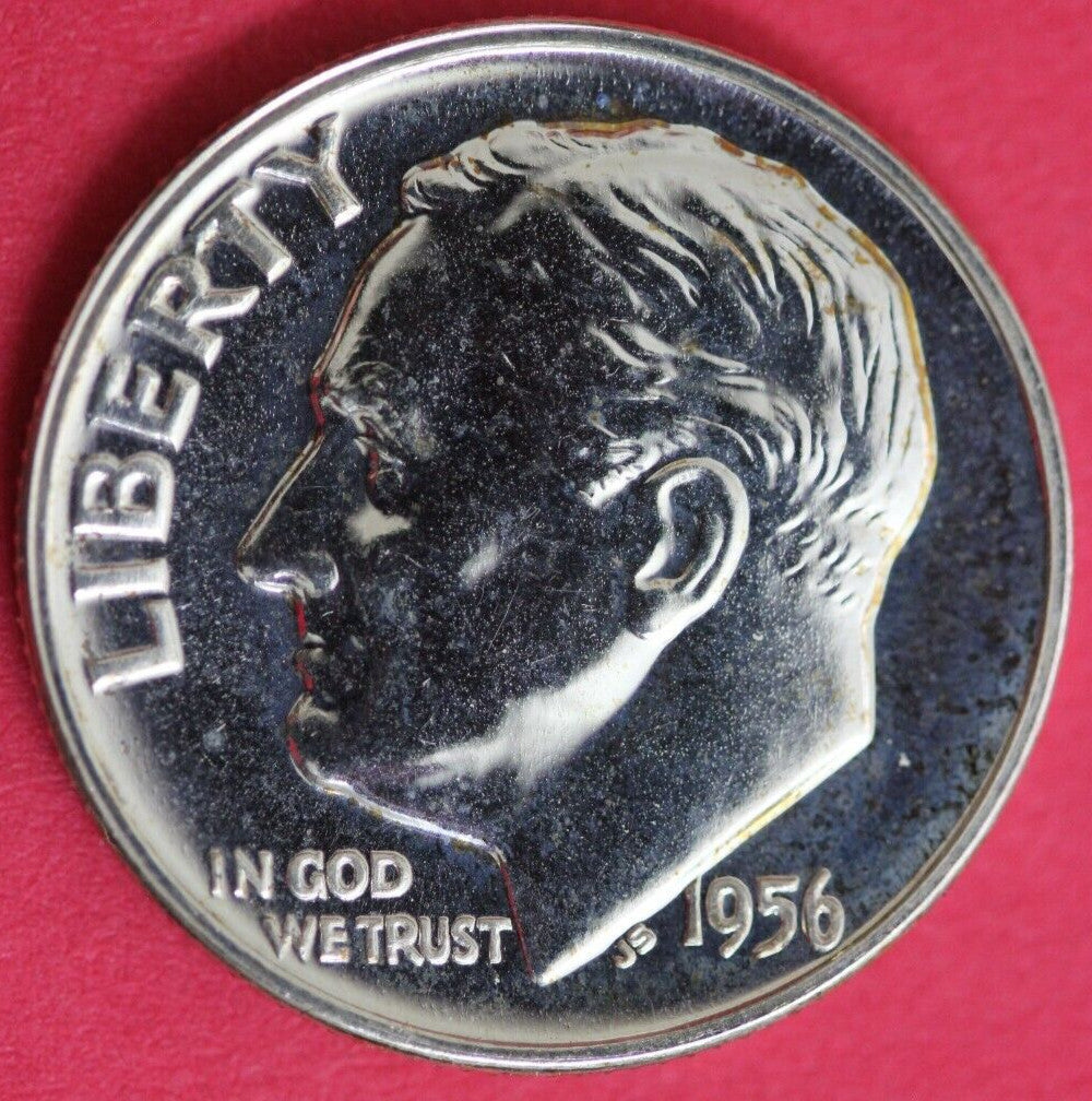 1956 Silver Proof Roosevelt Dime Exact Coin Shown  98