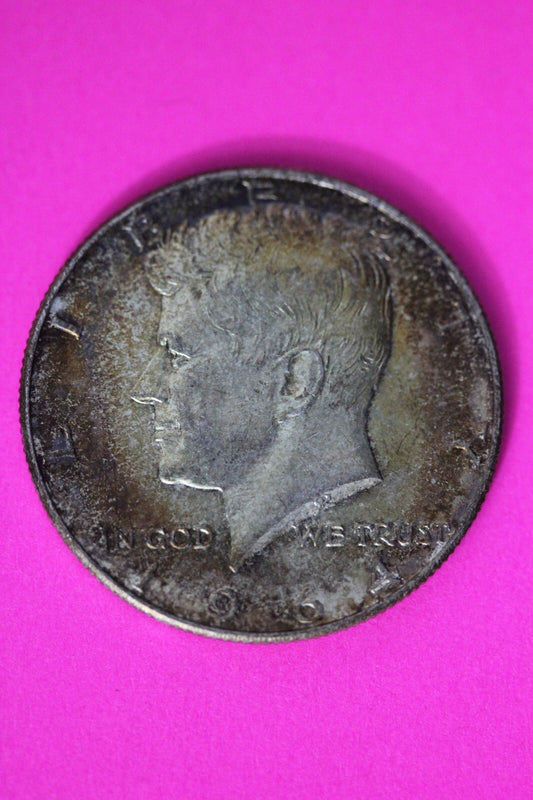 Nicely Toned 1964 P John F Kennedy Silver Half Dollar Exact Gem Coin Shown 08