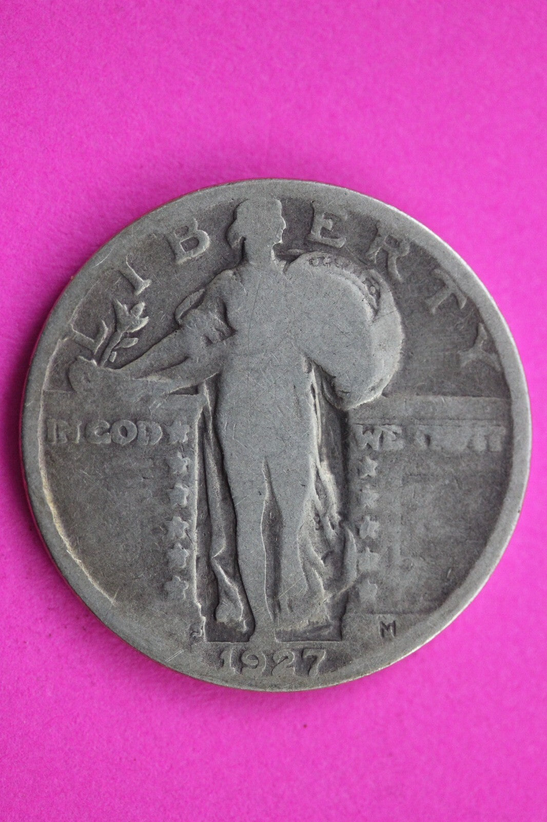 1927 S Standing Liberty Silver Quarter Semi Key Date Coin Guaranteed Real 0880N