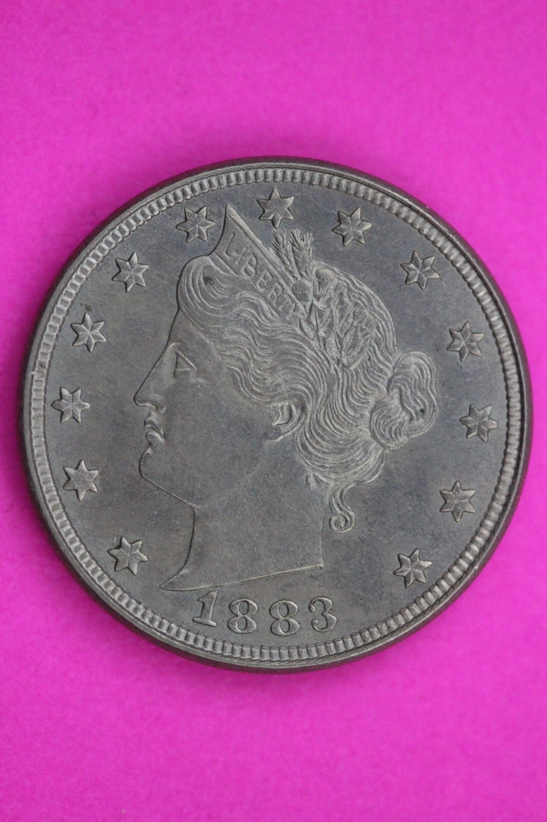 High Grade 1883 No Cents V Liberty Nickel Guaranteed Authentic Genuine Coin 1062