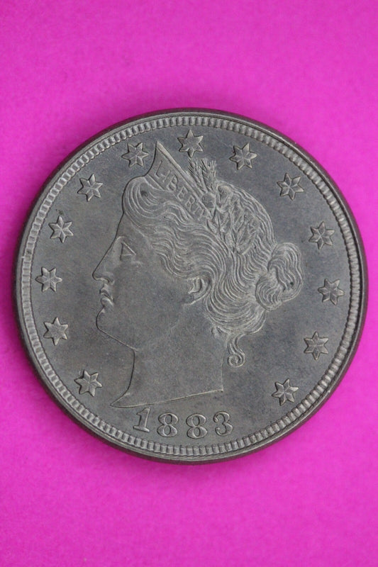 High Grade 1883 No Cents V Liberty Nickel Guaranteed Authentic Genuine Coin 1062