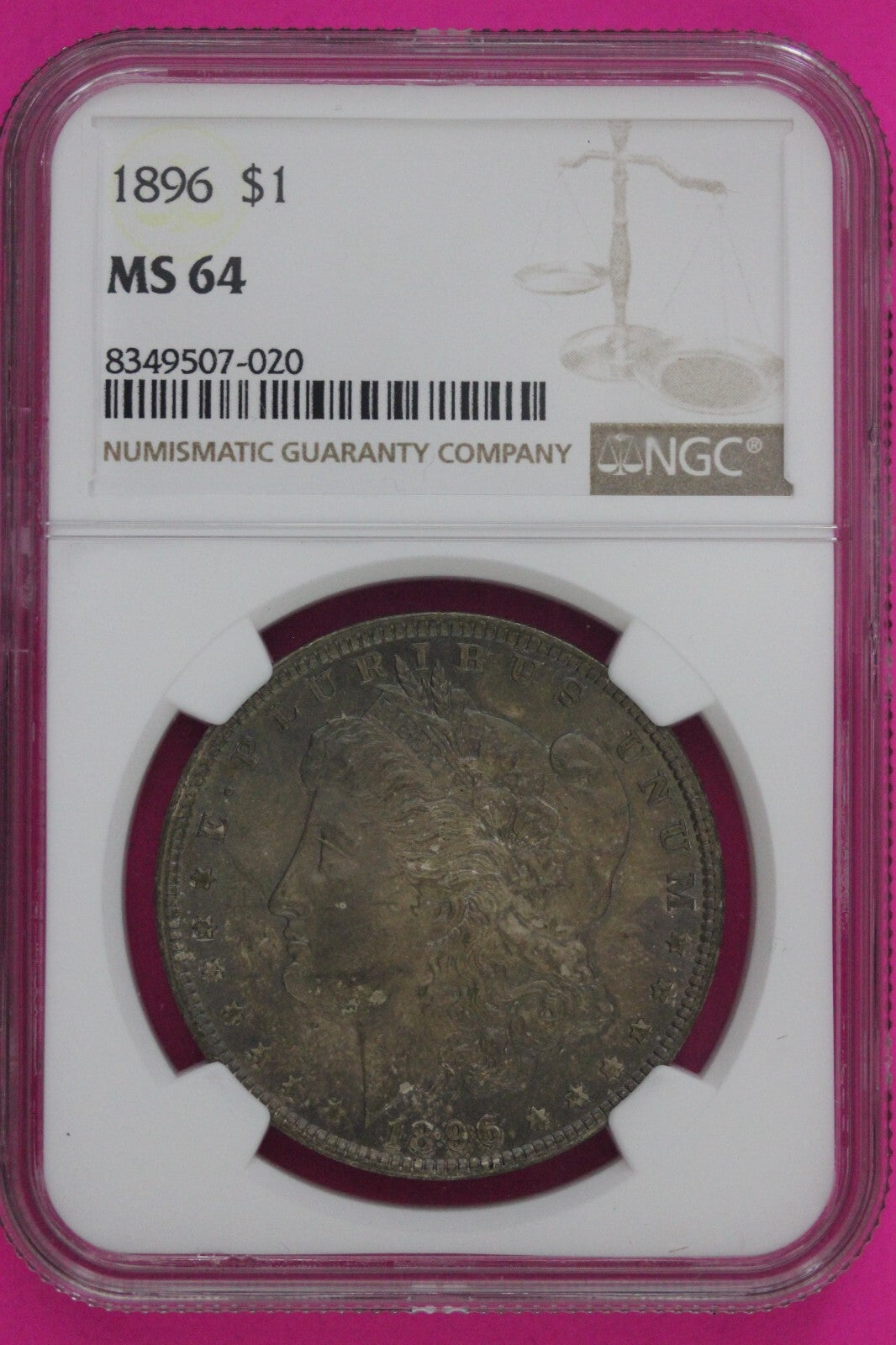 1896 P MS 64 Liberty Morgan Silver Dollar NGC Certified Graded Authentic 776