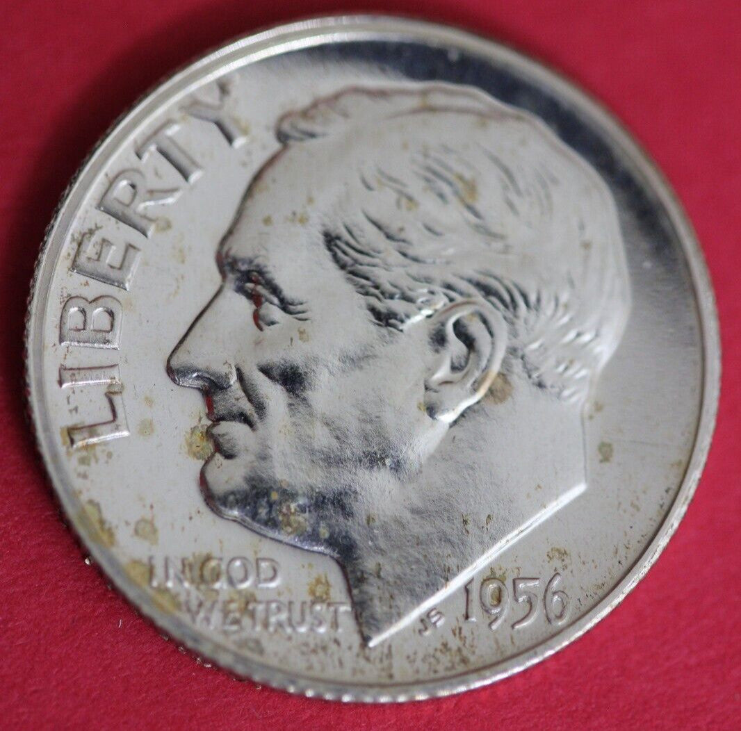 1956 Silver Proof Roosevelt Dime Exact Coin Shown  22