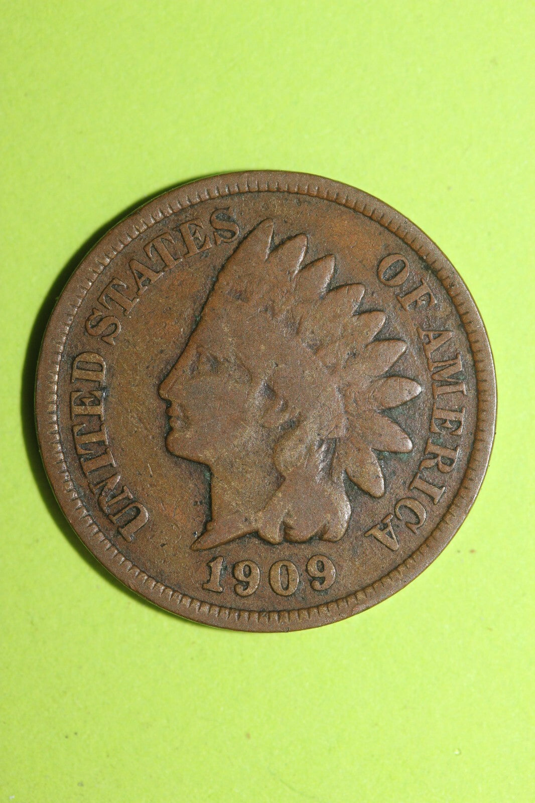 1909 Indian Head Cent Penny Exact Coin Shown Fast Combined Shipping OCE 52