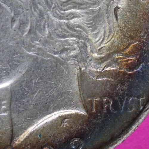 Rainbow Toned 1922 P Liberty Peace Silver Dollar Exact Coin In Pics Hi Grade 46