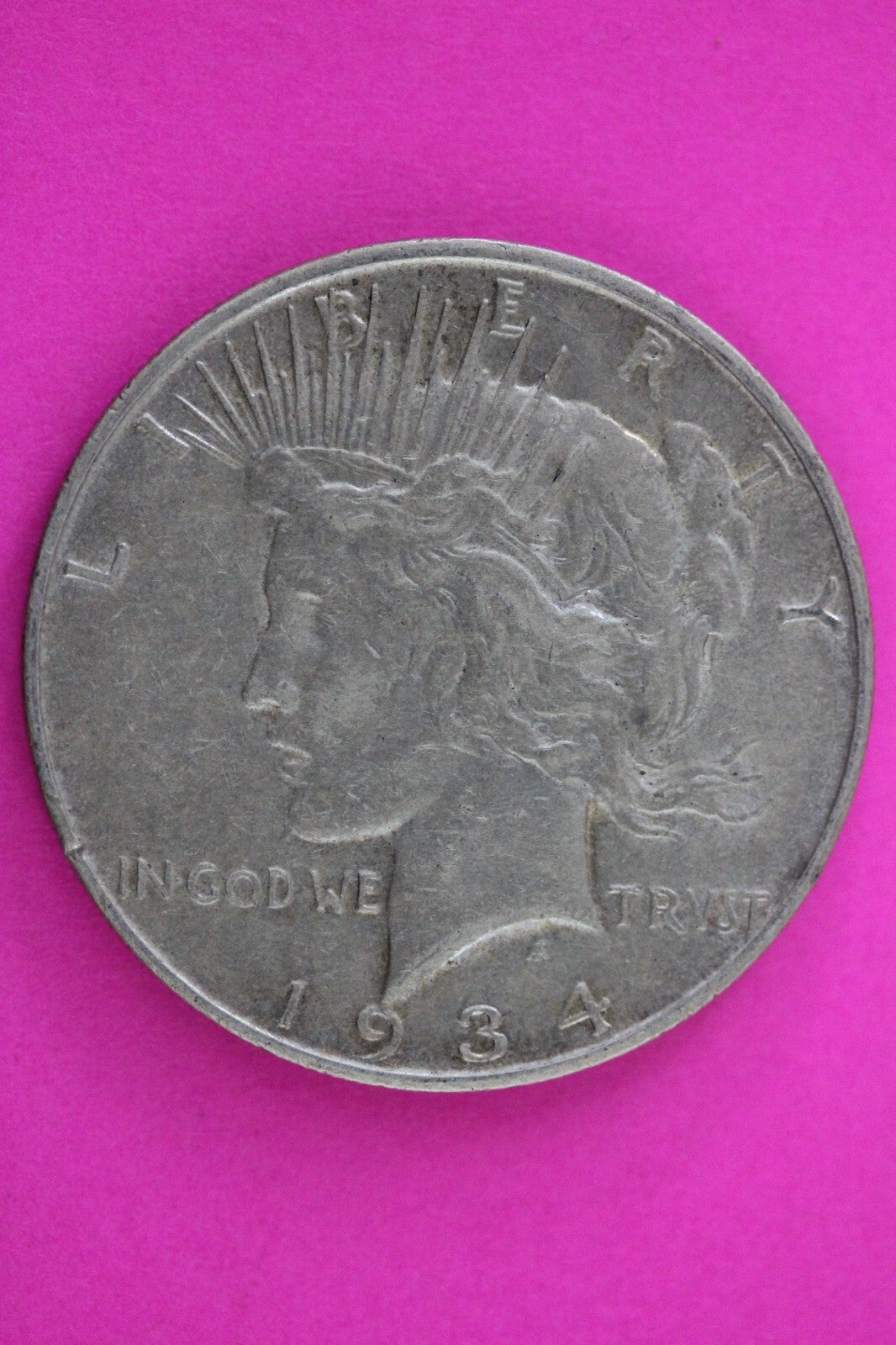 High Grade 1934 D Peace Liberty Silver Dollar Guaranteed Authentic Coin 1011