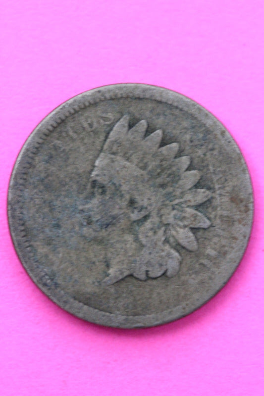 1860 Copper Nickel Indian Head Cent Penny Exact Early Type Coin Pictured 97