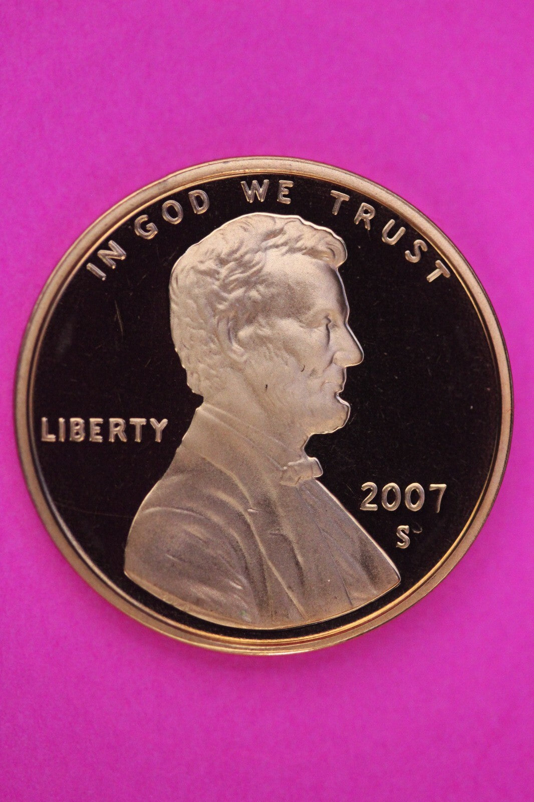 Gem Proof 2007 S Ultra Deep Cameo Lincoln Memorial Cent Same Coin In Pics TOM15