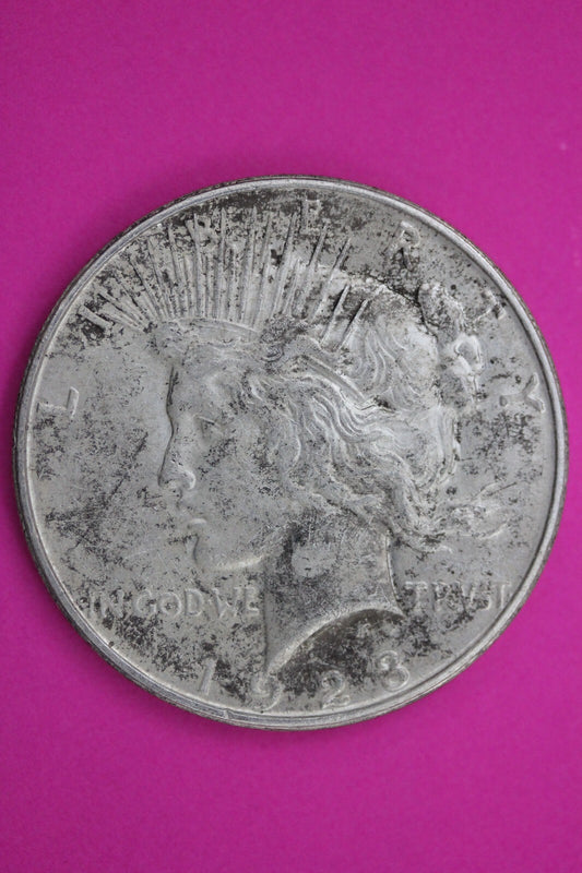 High Grade 1923 D Liberty Peace Silver Dollar Denver Mint Rare Semi Key Date 77