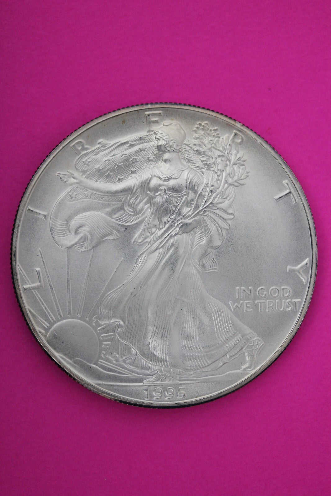 Gem BU 1995 American Silver Eagle Key Date 1 Ounce .999 Exact Coin Shown 29