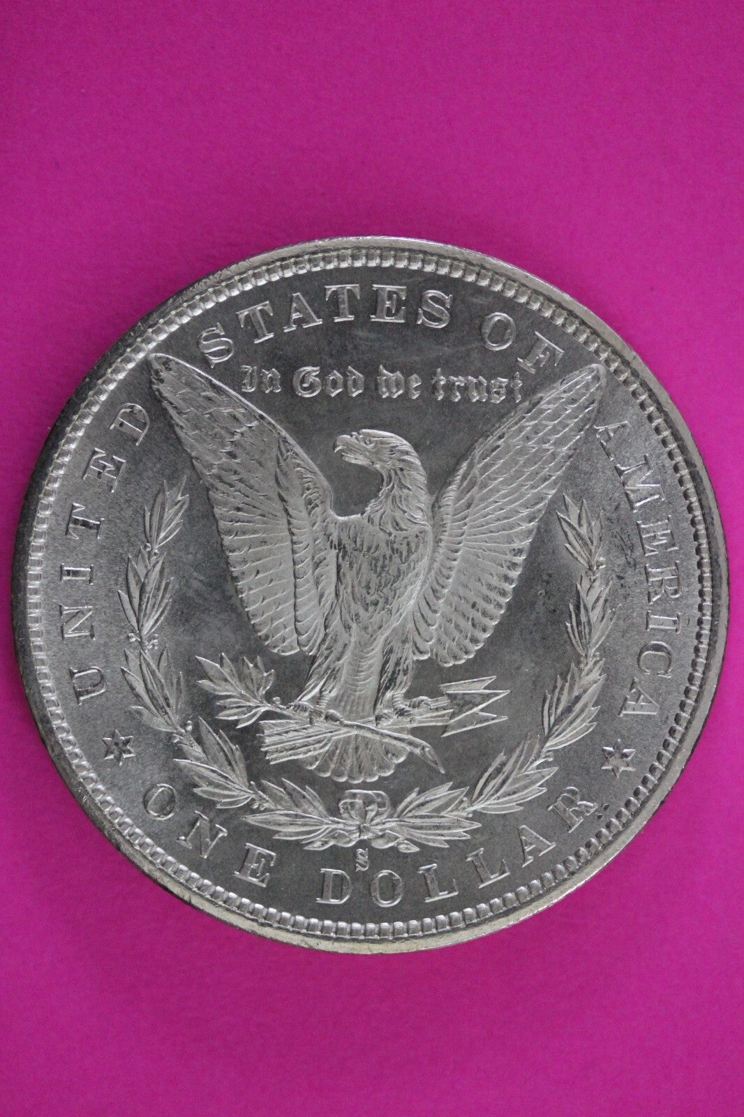 1880 S Morgan Lady Liberty Semi Key Date Silver Dollar Coin Authentic 0484N