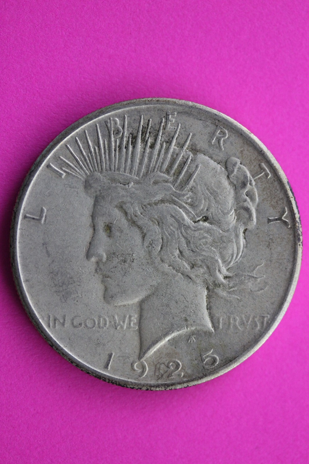 High Grade 1925 S Peace Silver Dollar LIberty Coin Guaranteed Authentic 0367N