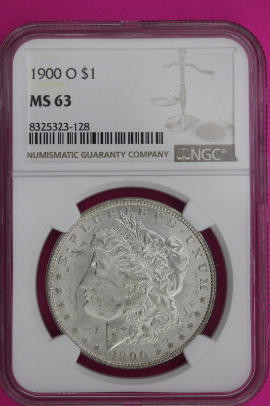 1900 O MS 63 Liberty Morgan Silver Dollar NGC Certified Graded Authentic 1053