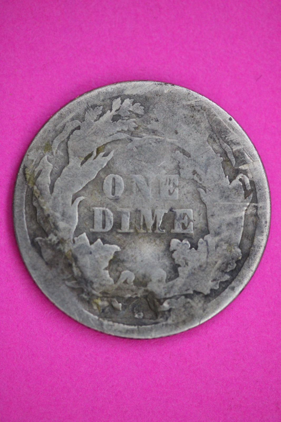 1864 S Seated Dime Silver Exact Coin Shown Low Grade Filler Damaged Bent 2767