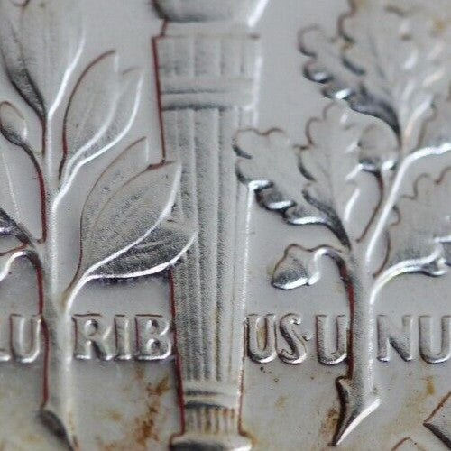 Rainbow Toned 1954 Silver Proof Roosevelt Dime OCE