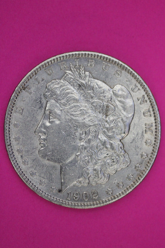 High Grade 1902 P Morgan Liberty Silver Dollar Scarce Semi Key Date Coin 127