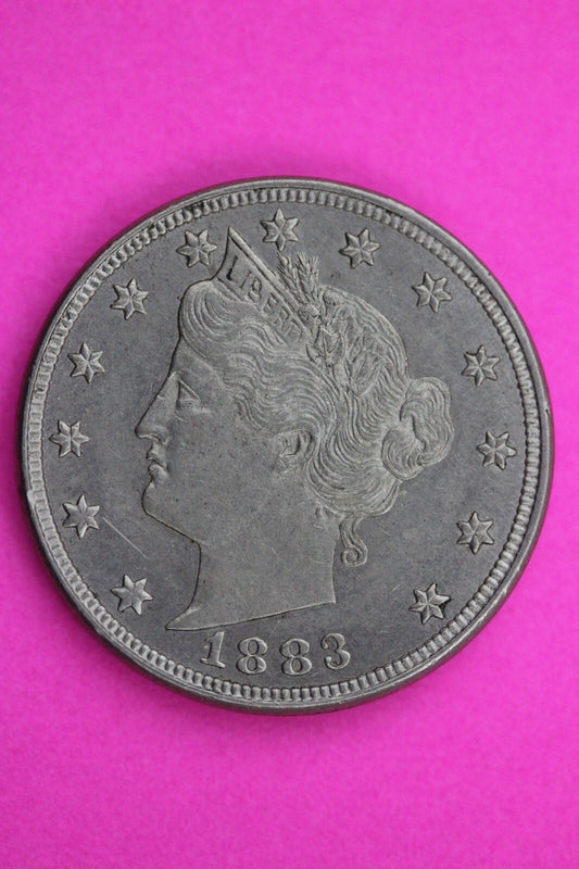 High Grade 1883 No Cents V Liberty Nickel Exact Coin Pictured Scarce Key Date 02