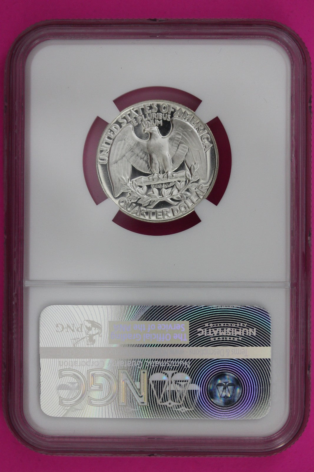 1956 PF 68 Proof Washington Silver Quarter NGC Certified Graded Authentic 1349