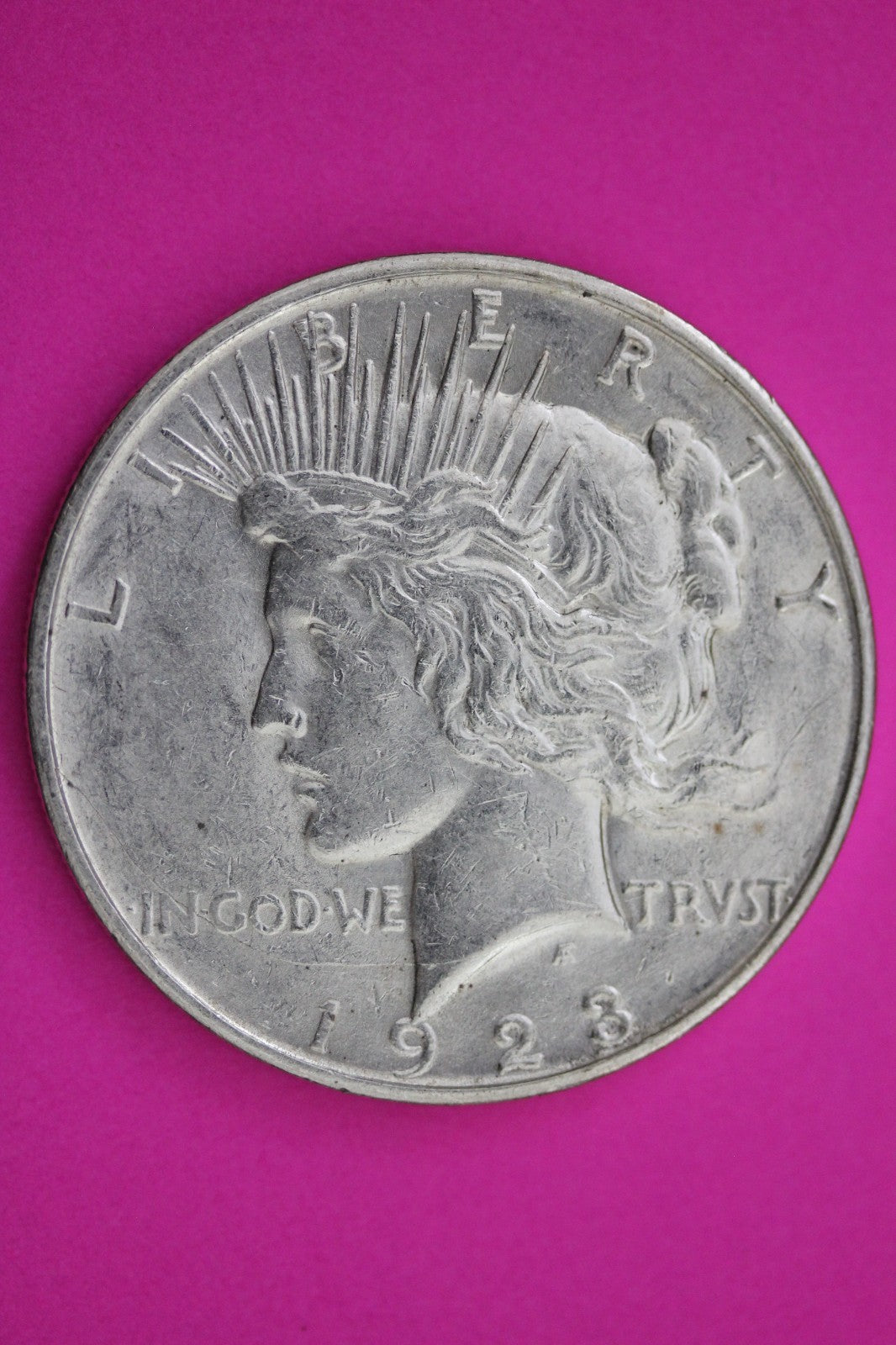 1923 D Peace Silver Dollar LIberty Coin Guaranteed Genuine American Seller 1997
