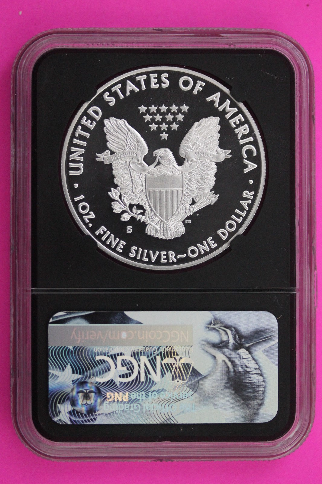 2017 S PF 70 Silver American Eagle From Congratulations Set Mercanti Sig NGC 509