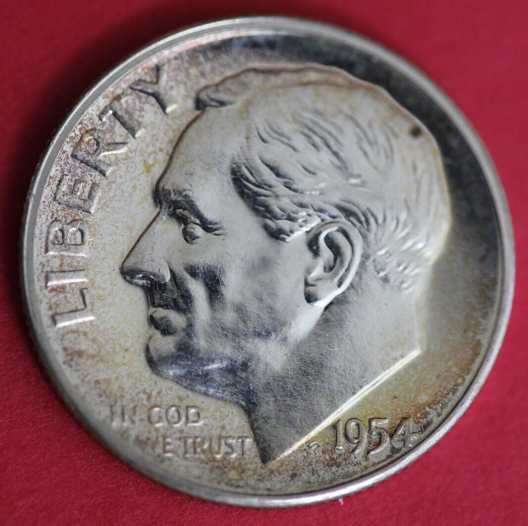 1954 Silver Proof Roosevelt Dime Exact Coin Shown  03