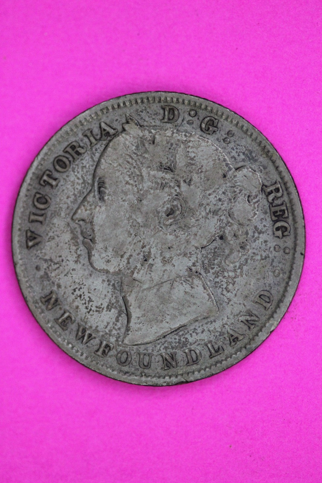 1894 Newfoundland Canada 20 TWENTY Cent Silver Coin Guaranteed Authentic 2245