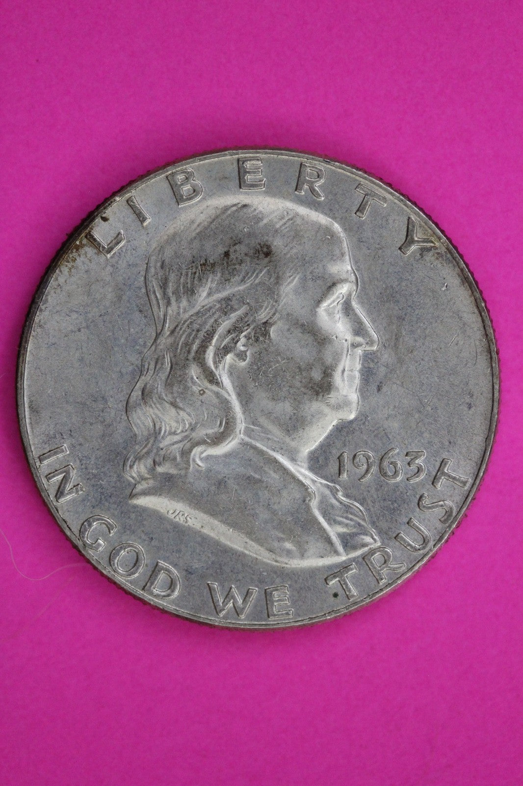 Mint Error 1963 D Big Lamination Error Ben Franklin Half Dollar Silver Coin 1791