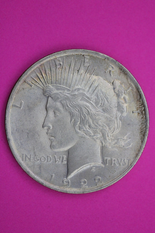 High Grade 1922 P Liberty Peace Silver Dollar Philadelphia Mint Nice Luster 217