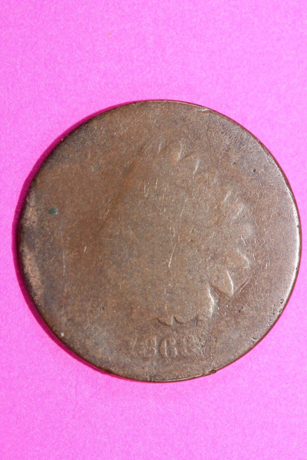 1868 Indian Head Cent Penny Scarce Early Type Coin Exact Coin Pictured 171