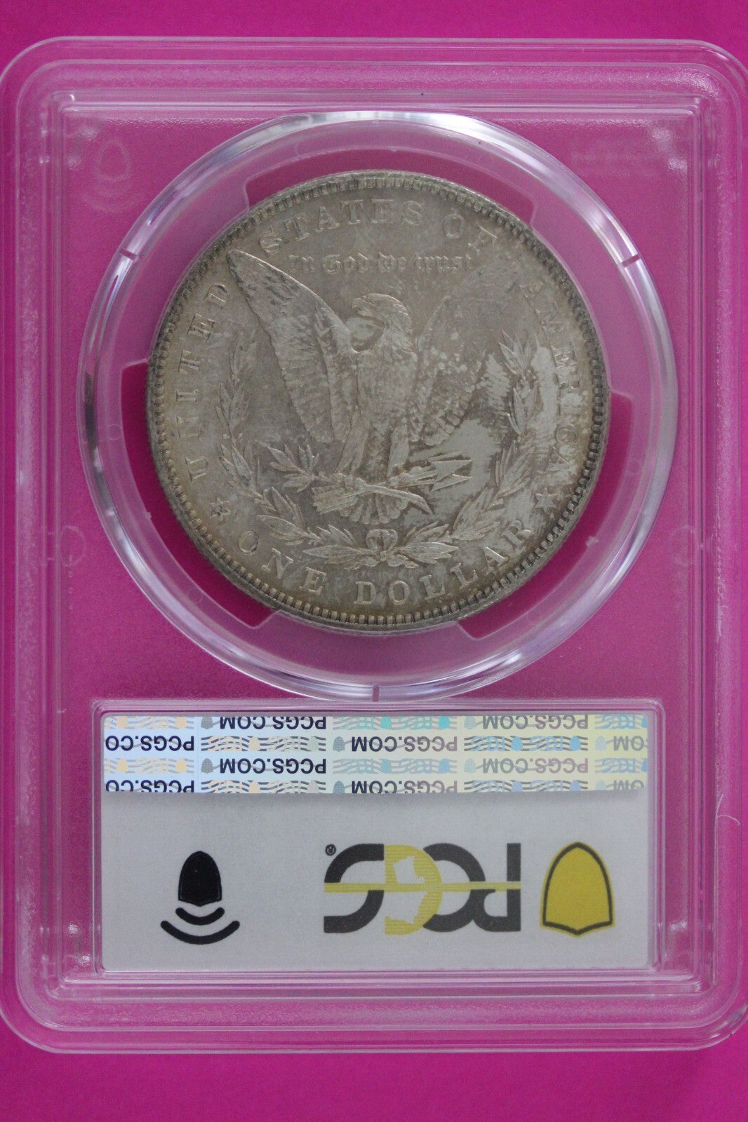 Toned 1887 P MS 64 Liberty Morgan Silver Dollar PCGS Certified Graded Slab 1080