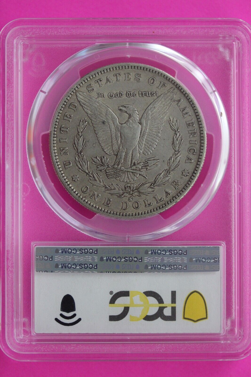 1884 S XF 40 Liberty Morgan Silver Dollar PCGS Certified Authentic Slab 862