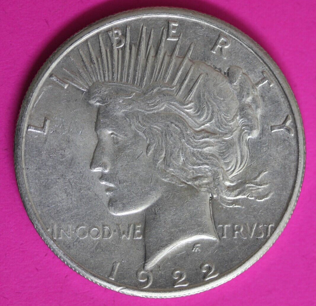 High Grade 1922 S Liberty Peace Silver Dollar San Francisco Mint Nice Luster 155