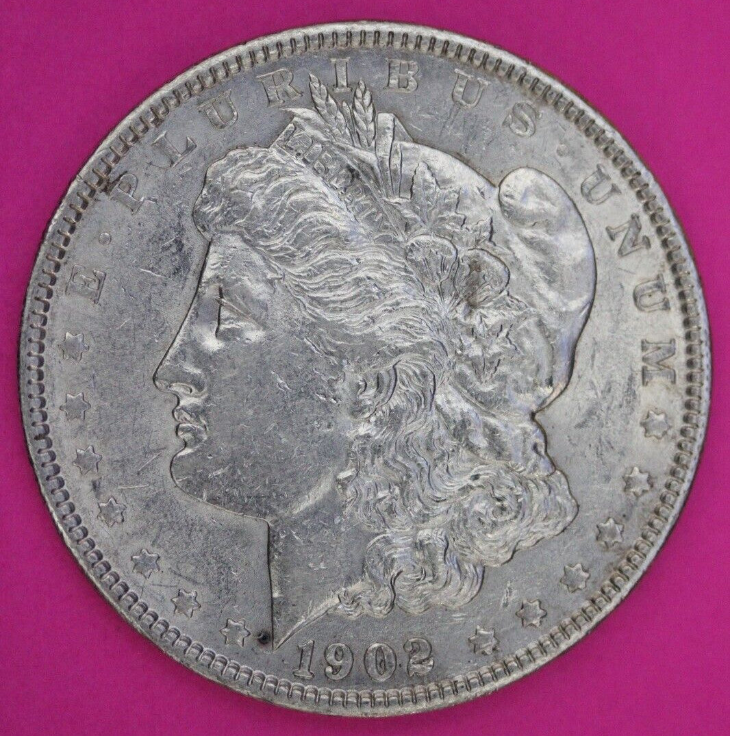 High Grade 1902 P Morgan Liberty Silver Dollar Scarce Semi Key Date Coin 127