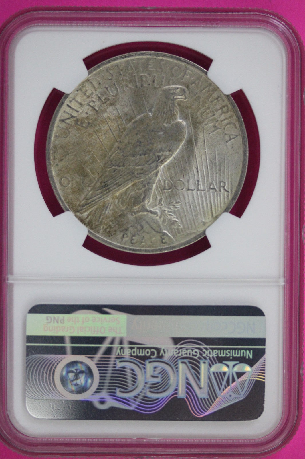 1923 P MS 64 Liberty Peace Silver Dollar VAM 1A2 Whisker & Crack Top 50 NGC  177