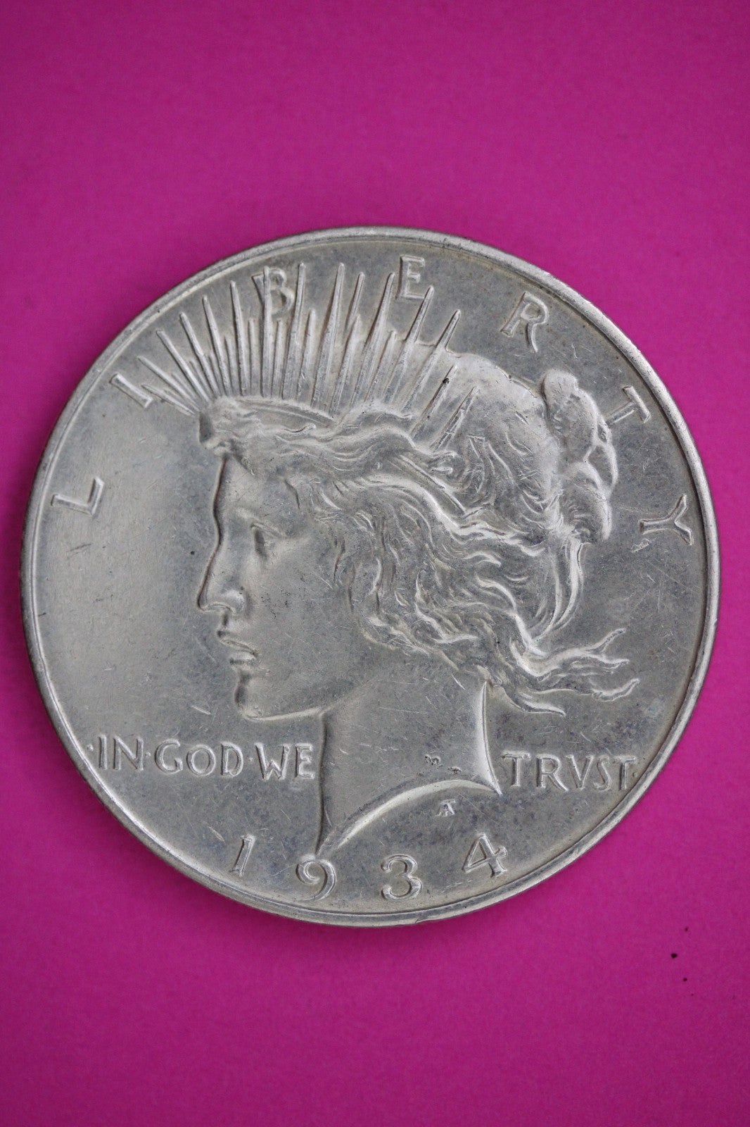 1934 D Peace Lady Liberty Semi Key Date Silver Dollar Guaranteed Authentic 2692