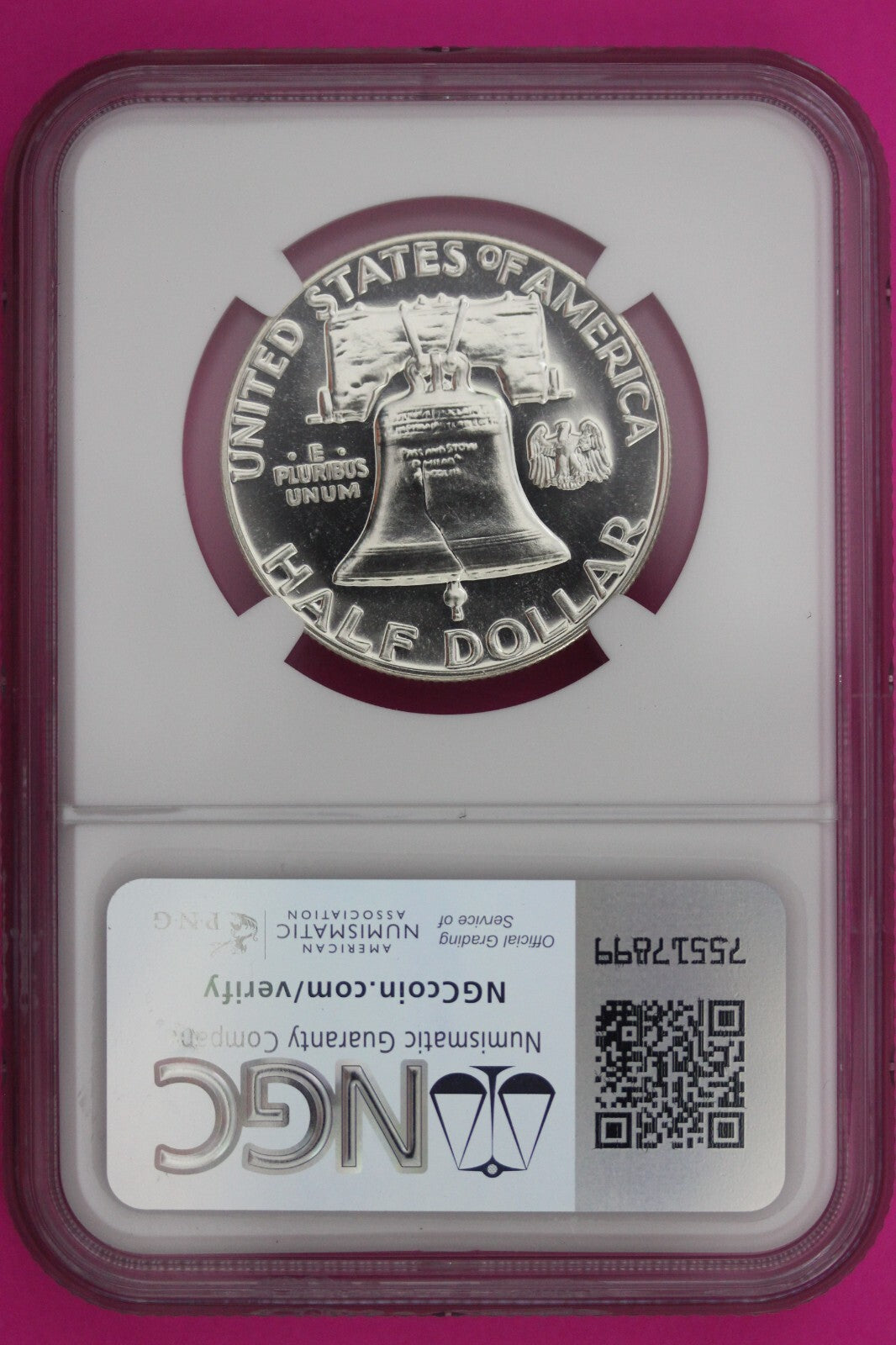 1959 PF 68 Ben Franklin Half Dollar NGC Graded Certified Authentic Slab 1136