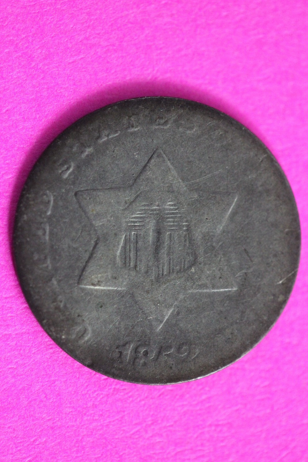 1853 Trime 3 Three Cent Silver Dime Exact Coin Shown In Pics Key Date 62