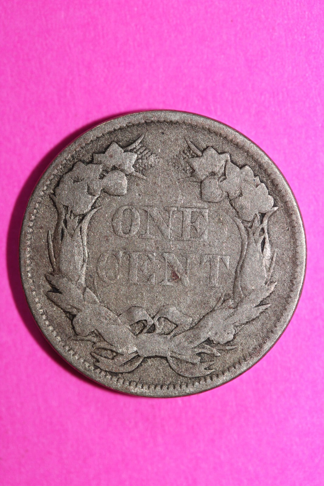 1857 Flying Eagle Cent Penny Exact Scarce Early Type Coin as Pictured 38