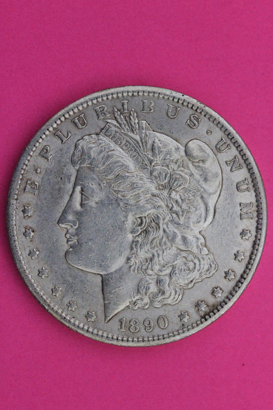 High Grade 1890 S Morgan Lady Liberty Rare Date Silver Dollar Authentic 0286N